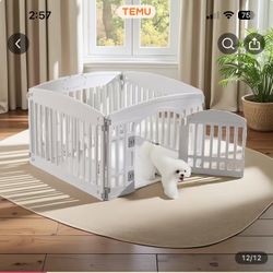 Dog Cat white playpen NEW - Cash Only