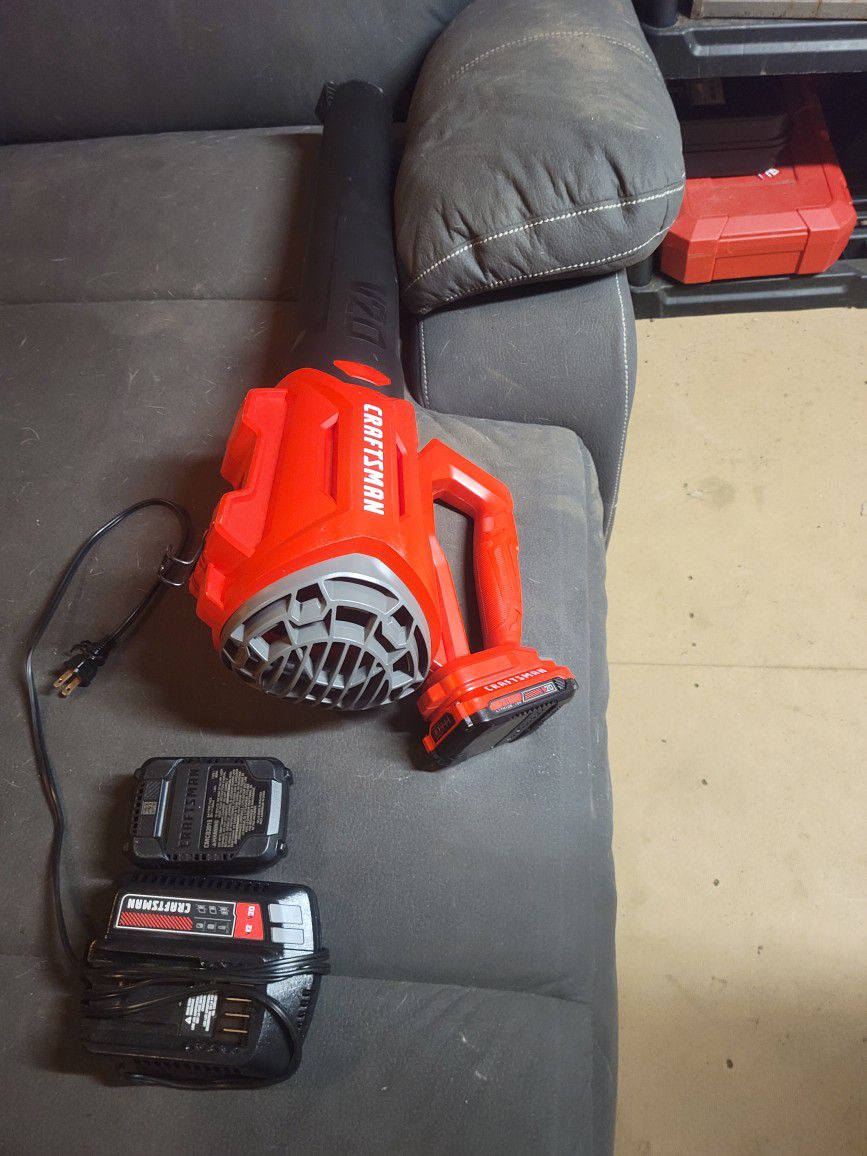 Craftsman Battery Operated Leaf Blower 1 Battery And Charger