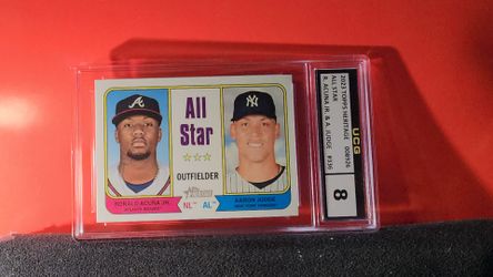 Ronald Acuna/Aaron Judge  2023 Topps Heritage "All-Star" #336 NM-MT 8