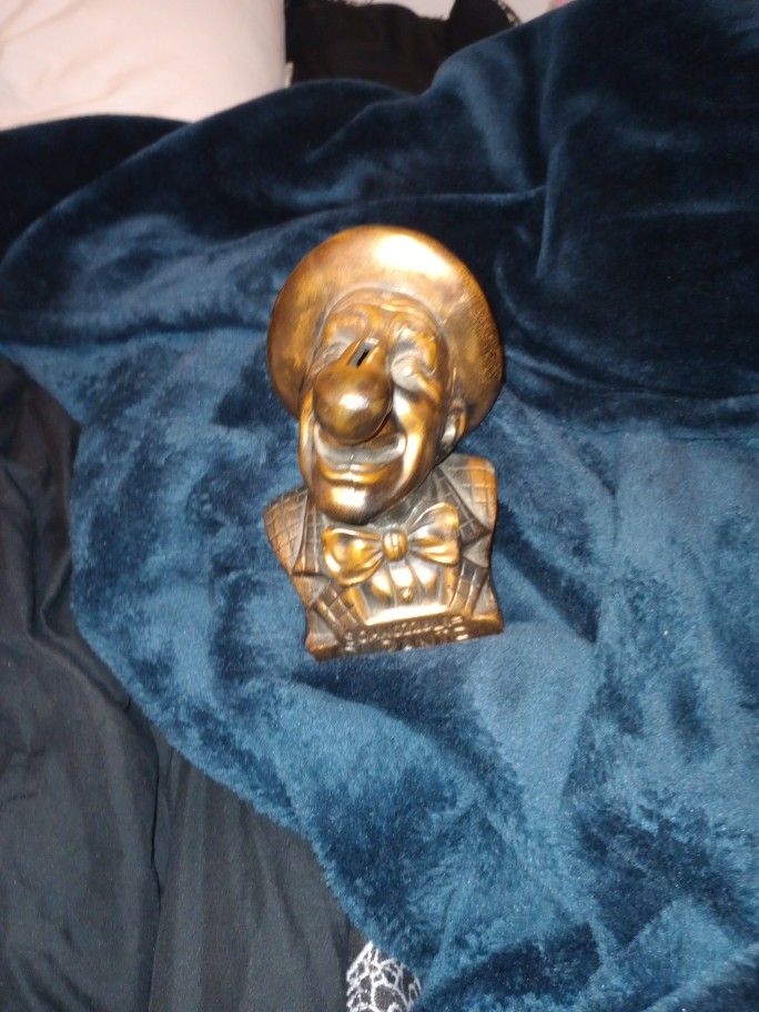 Schnozzola-Durante Antique Bronze Coin Bank