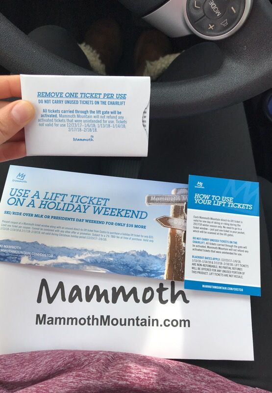 Mammoth Mountain Lift Tickets 1