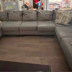 Ashley Furniture Couch L Shaped Grey 