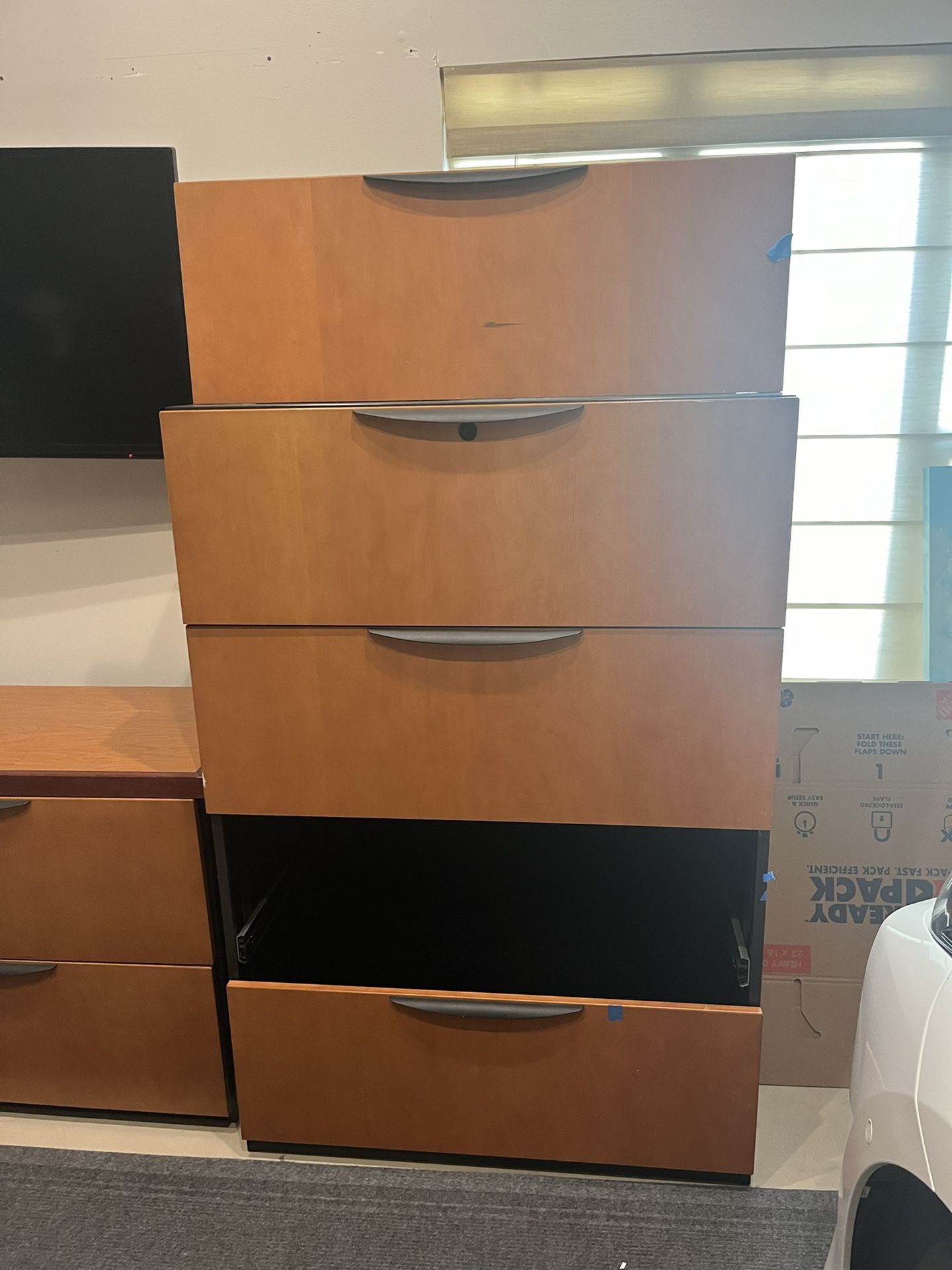 Wood Panel File Cabinets 