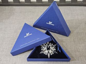 Swarovski Crystal 2007 Annual Edition Christmas Ornament Snowflake Star 0872200