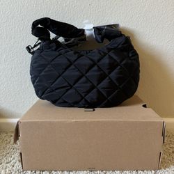 Black Nylon Shoulder Bag