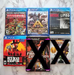 PlayStation games TMNT, Red Dead and more! READ DESCRIPTION!!