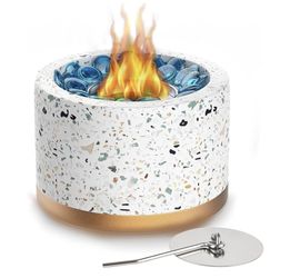 Solidkraft Tabletop Firepit (Speckled White/Gold)