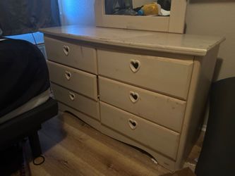 Dresser with mirror
