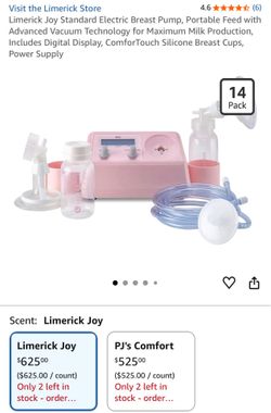 Limerick Joy Standard Electric Breast Pump, Portable Feed with Advanced Vacuum Technology for Maximum Milk Production, Includes Digital Display, Comfo