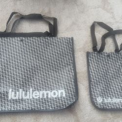 Lululemon reusable shopping totes
