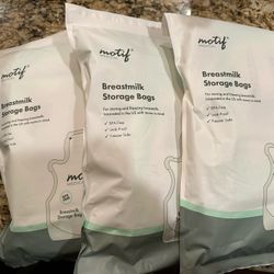 Brand new Motif Medical Milk Storage Bags - 300ct Clear