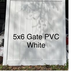 White PVC Gate 