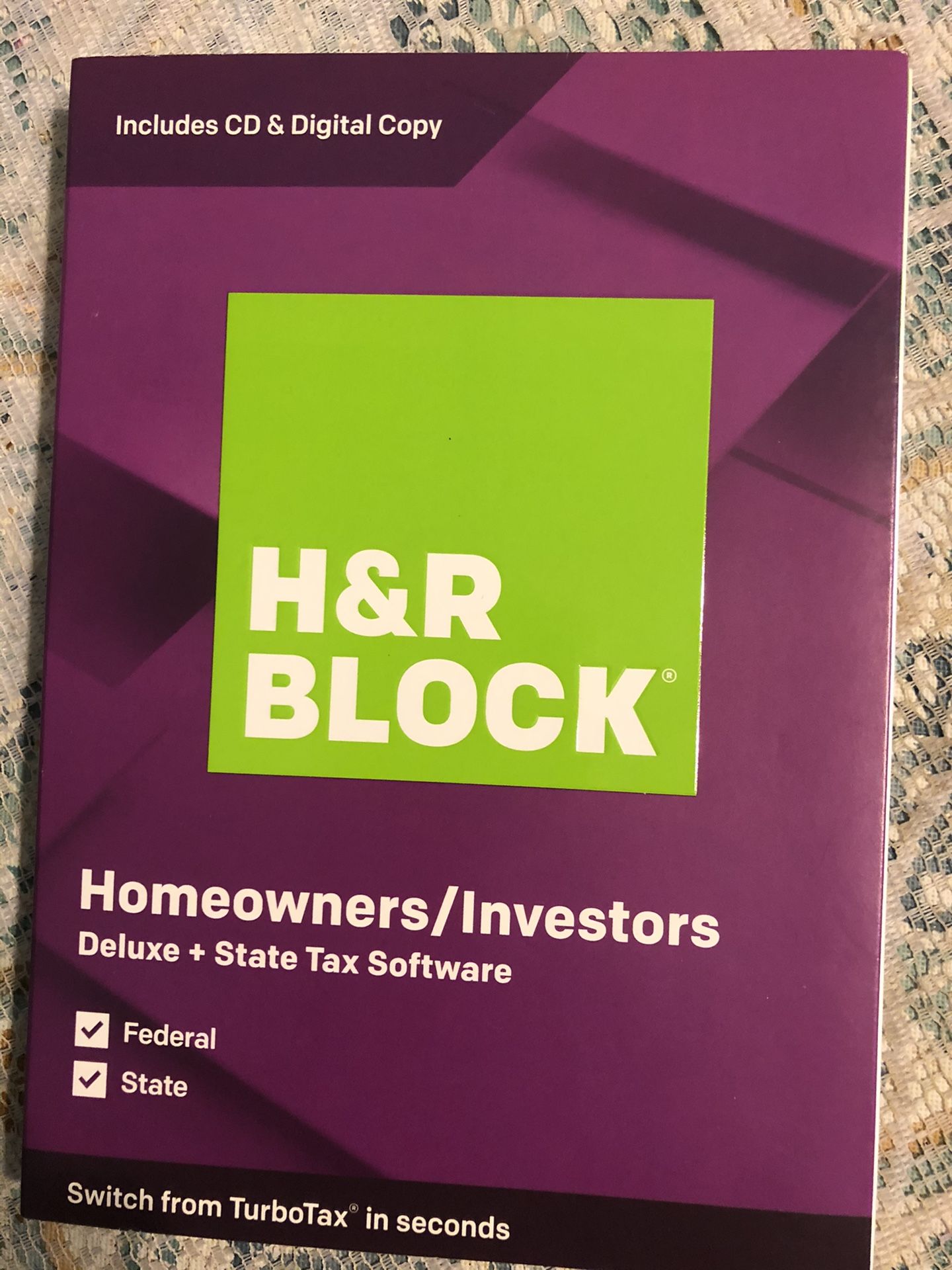 H & R Block Homeowners/Investors Software Disk