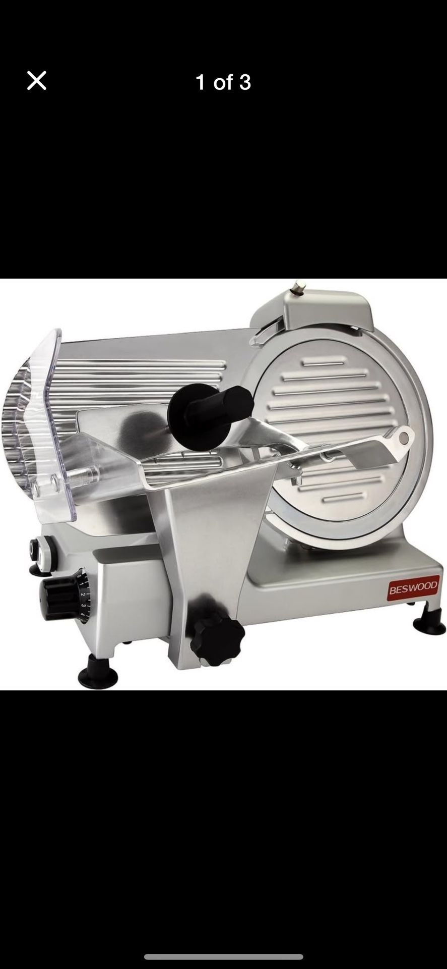 10" Premium Chromium-plated Steel Blade Electric Deli Meat Cheese Food Slicer Commercial