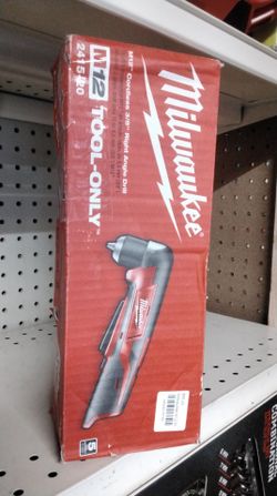 MILWAUKEE M12 CORDLEES 3/8" RIGHT ANGLE DRILL (TOOL ONLY)