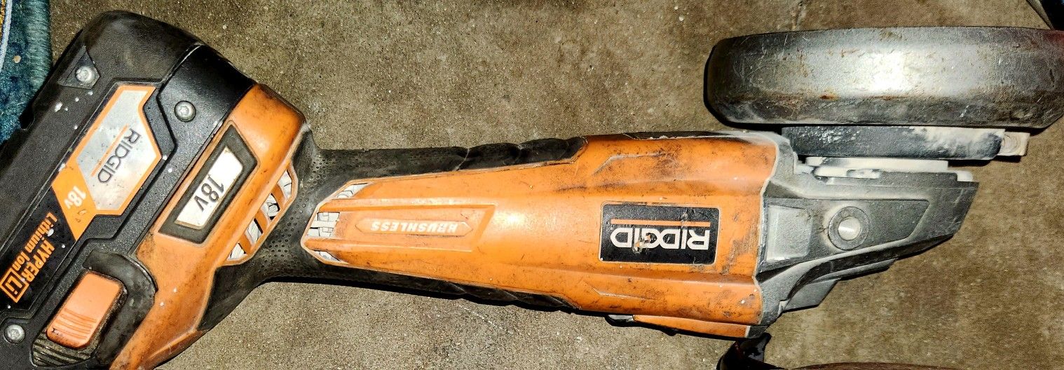 18V Cordless 4-1/2 in. Angle Grinder W/ Battery