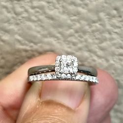 Wedding Ring Set (engagement ring and band)