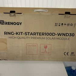 Solar Panel Kit 100 Watt - By Renogy