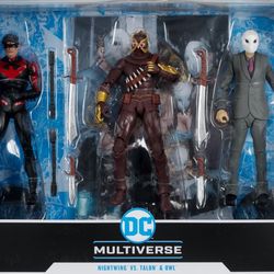 SEALED THREE PACK OF DC FIGS FOR TRADE OR SALE