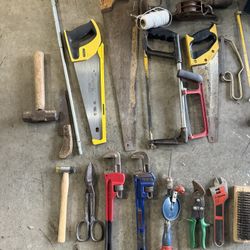 Large Mixed Hand Tool Lot - Vintage & Modern Tools (40+ Pieces)