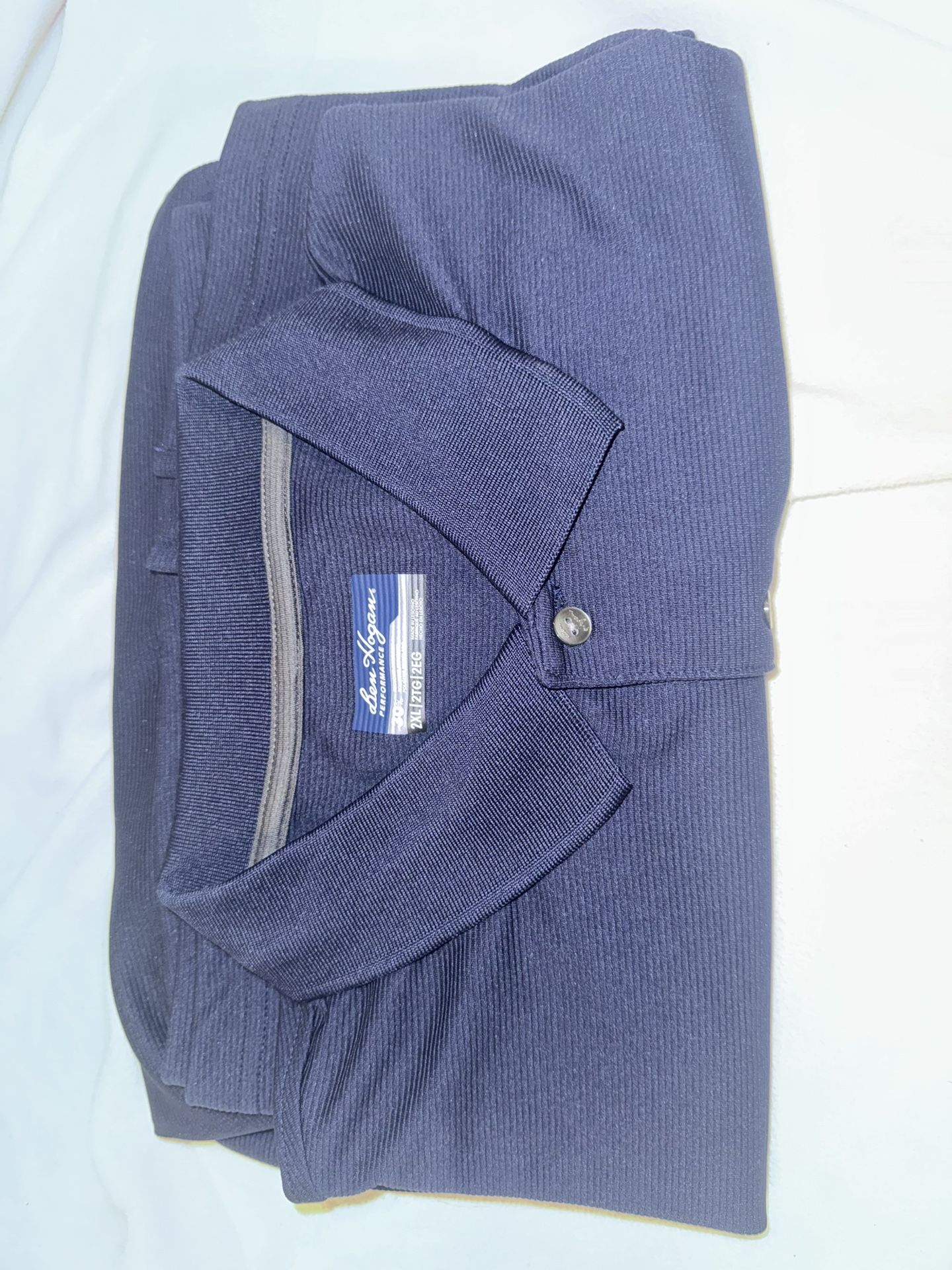 Walter Hagen Golf Shirt Navy-2 XL