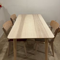 IKEA  Dining table and 3chair set