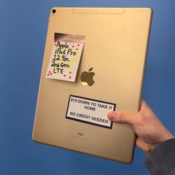 Apple iPad Pro 12.9in 2nd Gen LTE -90 Day Warranty-$1 DOWN-NO Credit Needed