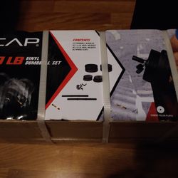 CAP 40 lB Free Weight Vinyl Dumbbell Set