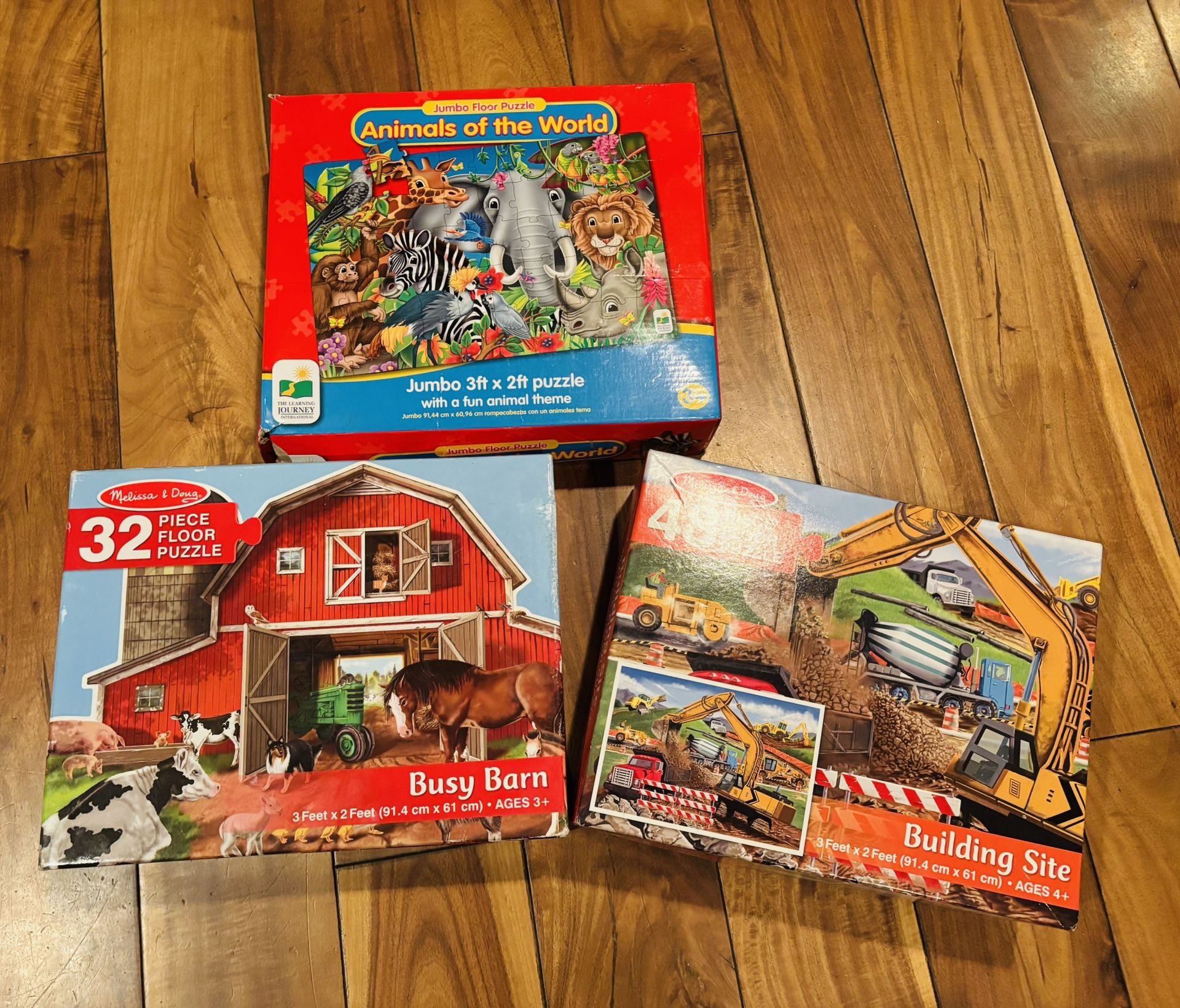 Toddler’s Floor Puzzles - Three Sets