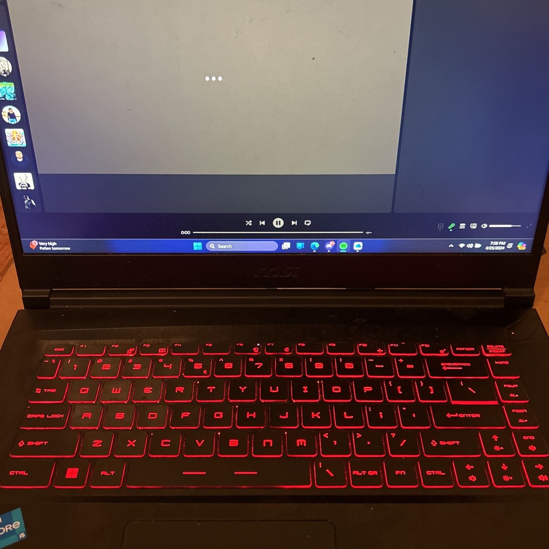 Gaming laptop MSI GF63 