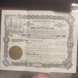 HOH River OiL Company 250 shares