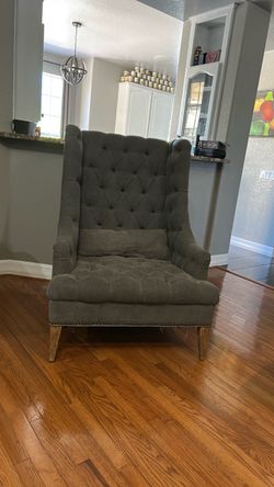 Gray Big Accent Chair