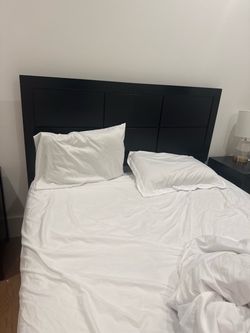 Queen size bed frame and mattress