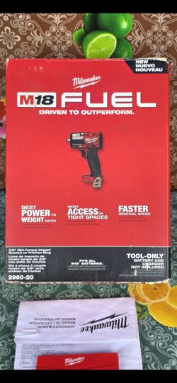 Milwaukee
M18 FUEL GEN-2 18V Lithium-Ion Mid Torque Brushless Cordless 3/8 in. Impact Wrench with Friction Ring (Tool-Only)