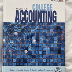 5th Edition College Accounting Text Book
