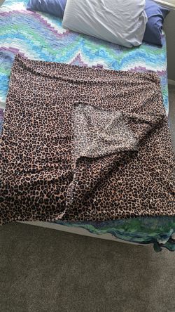 King Size Leopard Print Blanket