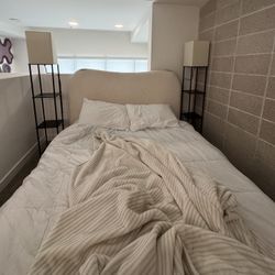 Bed Frame and Queen Mattress