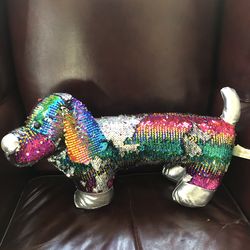 Sequence toy, stuffed animal dog