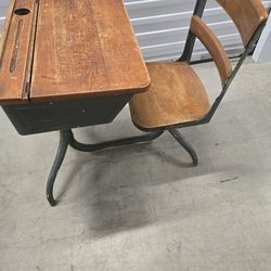 Antique School Desk