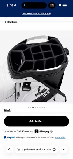 DLX 2025 Golf Cart Bag