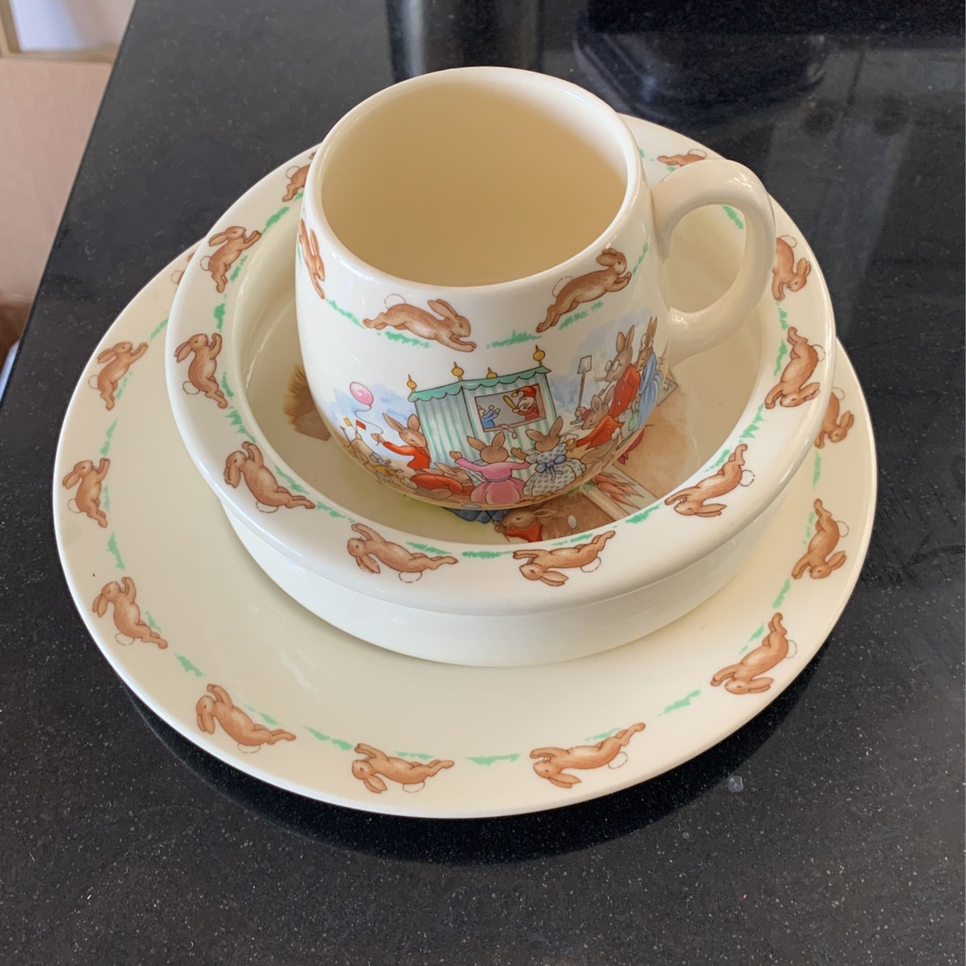 Royal Doulton 1815 “Bunnykins” Children’s Set