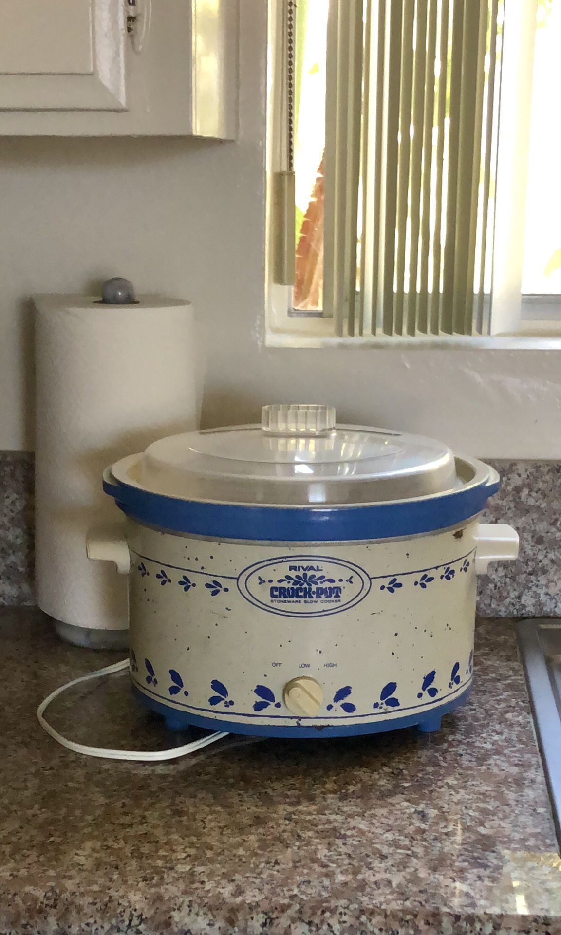 Vintage Rival Stoneware Crock Pot Slow Cooker