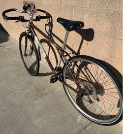 brown Novara Safari touring bicycle