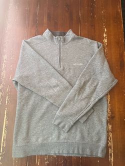 Columbia Men’s Gray Half‑Zip Fleece Pullover