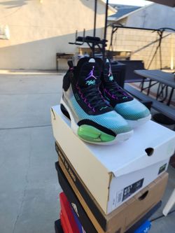 Air Jordan 34 Blue Void Size 13 Basketball Shoes No Box