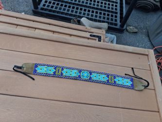 Native American Beaded Leather Hat Band $70 value for $10