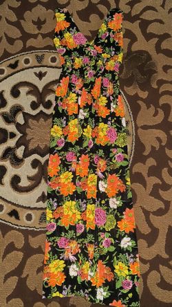 One piece floral dress $5