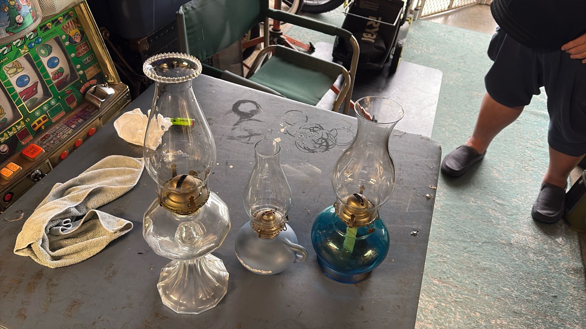 Old coal oil lamps I have a bunch of them. This is just a sample of what I have.