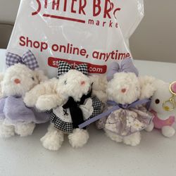 Cute bunny bag charm/key charm