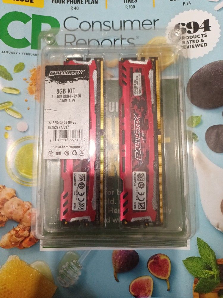 BallistiX 8GB KIT 2-4GB DDR4 2400 CRUCIAL